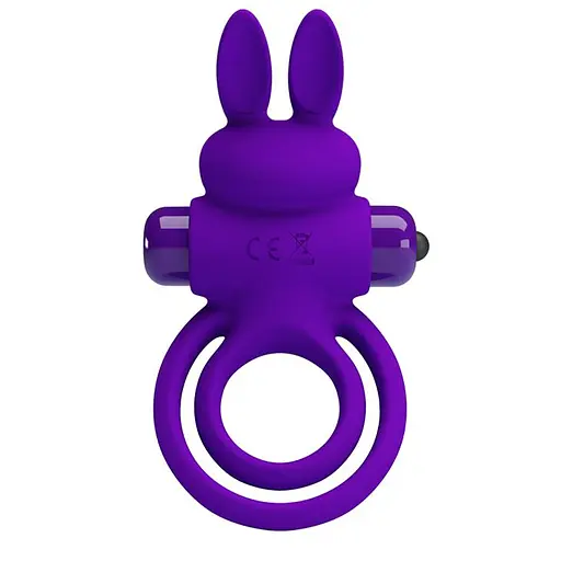 Эрекционное кольцо Pretty Love Ring Bunny III 9.7х4.0 см фиолетовый - фото 3