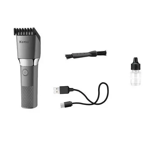 Акумуляторна машинка Kemei Km-1245 для стрижки волосся - фото 3