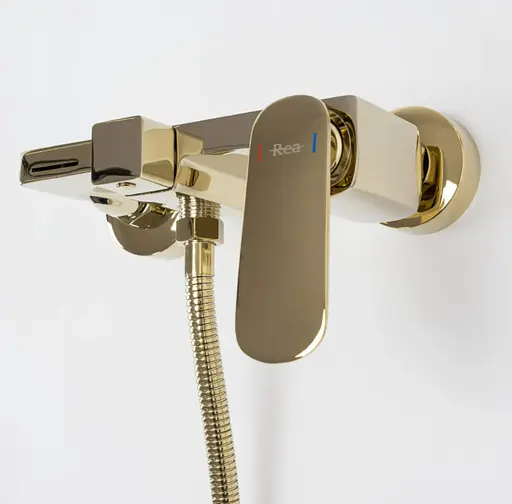 Смеситель для душа Rea Berg настенный gold REA-B2043 Золотой - фото 2