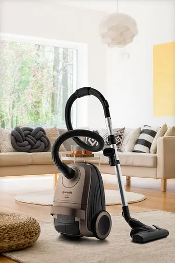 Пылесос мешочный Gorenje 850 Вт HEPA сенсорное управление телескоп. трубка бронзовый - фото 3