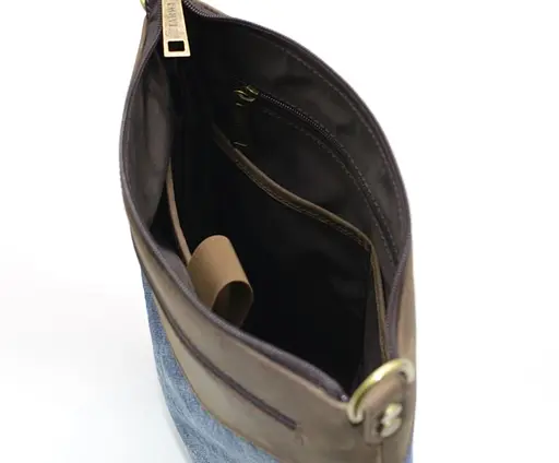 Чоловіча шкіряна сумка через плече TARWA 30х27.5х6.5 см sum0025871 - фото 6