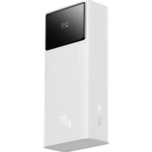 Зовнішній акумулятор Baseus Star-Lord Digital Display 30000mAh 30W White (P10022905213-00) [115179]