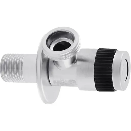 Кран приладовий Kroner KRP Edelstahl Klassisch - ESG102 1/2"х3/4" ЗЗ (CV022975) - фото 1