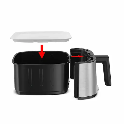 Мультипечь Tefal Easy Fry Silence 1670Вт 5л 10 программ нержавеющая сталь. - фото 3