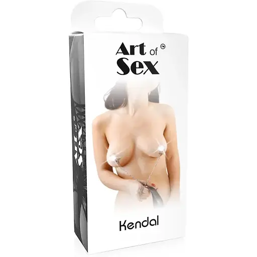 Затискач для сосків з повідцем Art of Sex - Kendal - фото 5