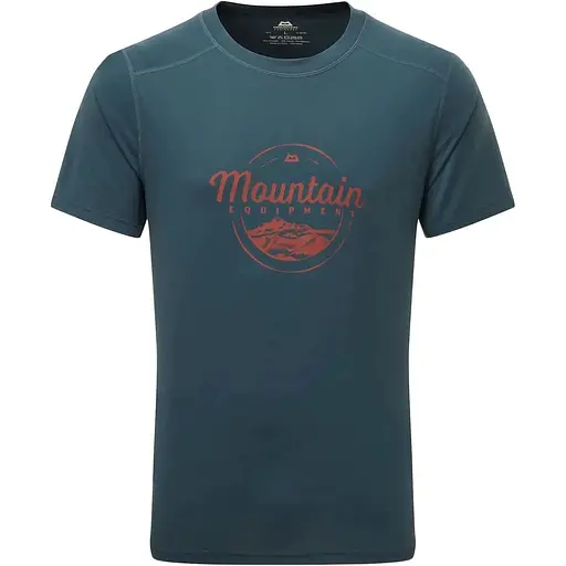 Футболка Mountain Equipment Headpoint Script Mens Tee M Majolica Blue (1053-ME-006627.01635.M)