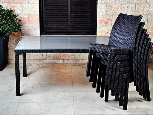 Стілець садовий пластиковий Keter Toscana сірий - фото 3