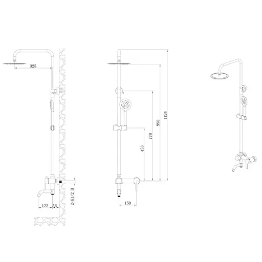 Душевая система Aquatica (9719411) - фото 2