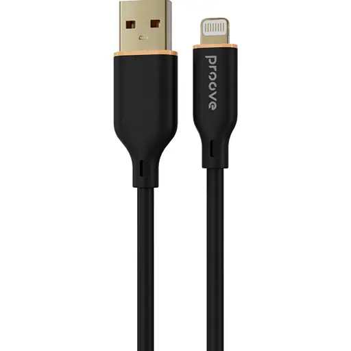 Кабель Proove Jelly Silicone USB-A to Lightning 1m Black (CCJS20001101) [130737] - фото 2