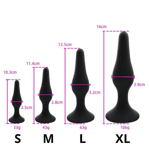 Анальна пробка I’MCUM Black Button розмір XL з медичного силікону Чорна (7970379617697) (IM-BBPlug_XL) - фото 7