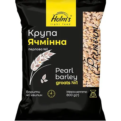 Крупа ячменная Holm's light food перлова 800 г