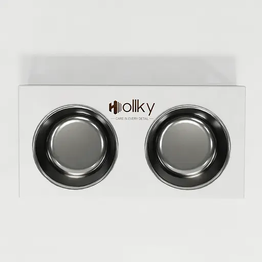 Hollky Base M — миски на підставці для середніх собак та великих котів (2 × 0,95 л) - фото 3