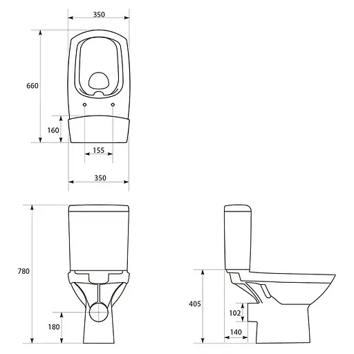 Унитаз-компакт Cersanit Colour Clean On 011 K103-028 с сидением Soft Close - фото 3