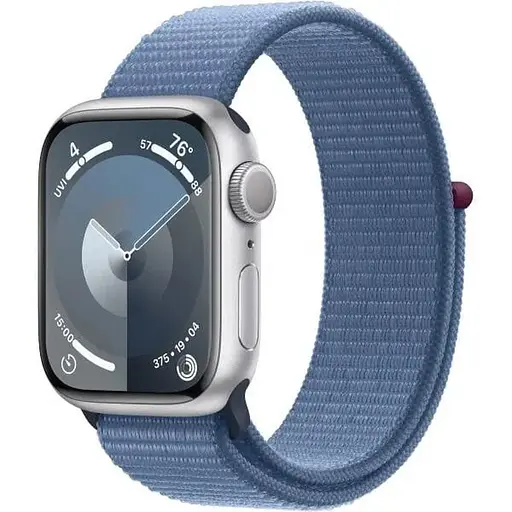 Смарт-годинник Apple Watch Series 9 GPS 41mm Silver Aluminum Case with Winter Blue Sport Loop (MR923)