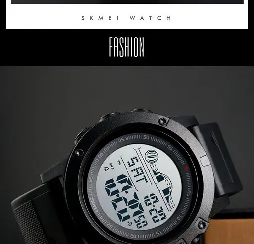 Чоловічий наручний годинник Skmei 1476 (Чорний) - фото 5