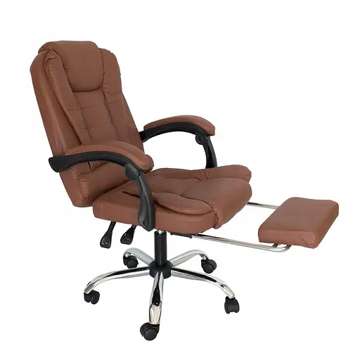 Офисное кресло с подставкой для ног Hanert Ergo Dark Brown - фото 3