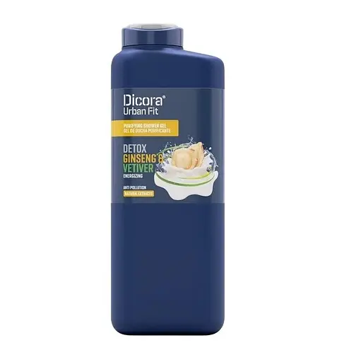 Гель для душу Енергізуючий Детокс Ветивер та женьшень Dicora 750 мл - фото 1