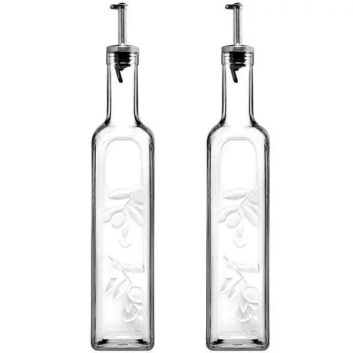 Набір ємностей Pasabahce Homemade для олії та оцту 0.5 л з дозатором, 2 шт. (80229-2)