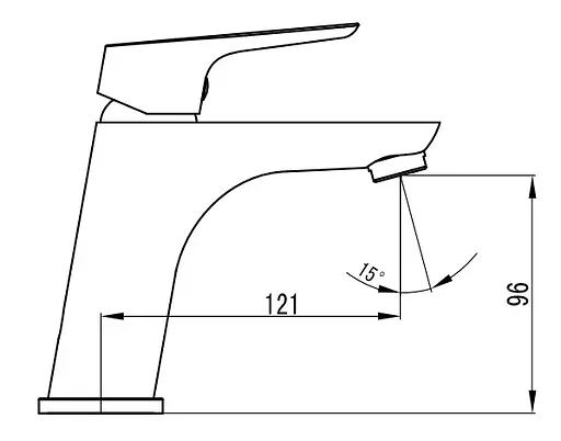 Смеситель для умывальника Imprese Kucera 05105 Хром - фото 2