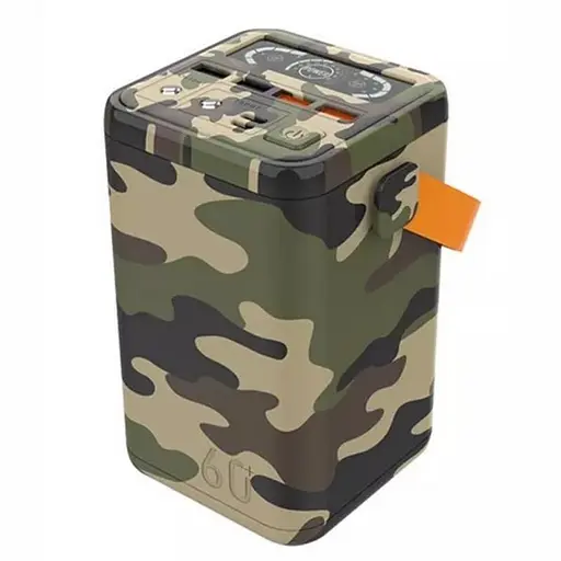 Мощный повербанк O2 Project 65W 60000mAh с фонарем для смартфонов и ноутбуков (Мультикам)