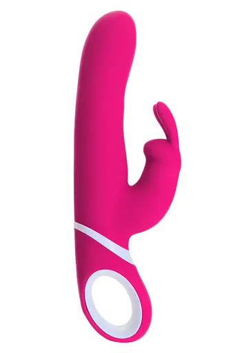 Вібратор-кролик S Pleasures Premium Naughty 22,7 см (рожевий) - фото 6