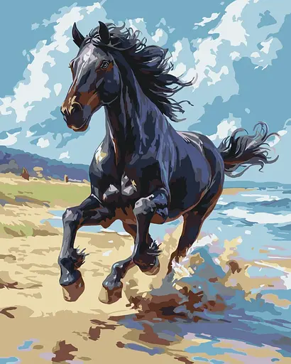 Картина за номерами "Благородний скакун" 11703-AC 40х50 см