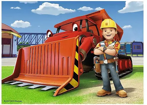 Набор Пазлы - (Мини - Макси) - "Бульдозер" / Строитель БОБ / (56002) - фото 1