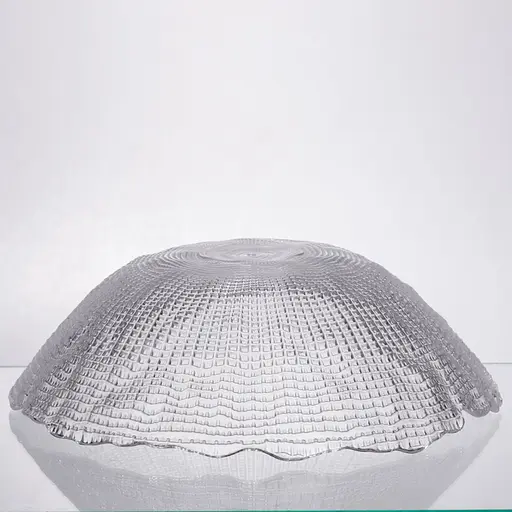 Салатница большая стеклянная прозрачная 2 литра, круглая салатница для салатов фруктов и десертов Yiwu 64486-48 - фото 5