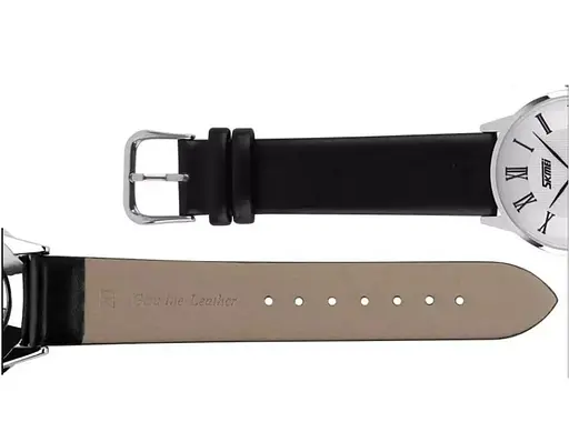 Чоловічий годинник Skmei 9092 Rome (Чорний з чорним циферблатом) - фото 4