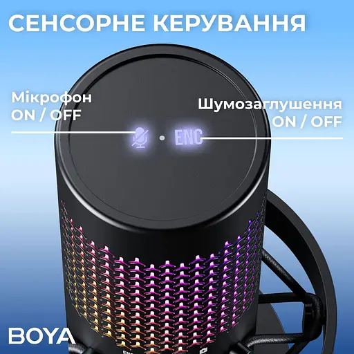 Мікрофон Boya K5-02 RGB Black K5-02) - фото 5