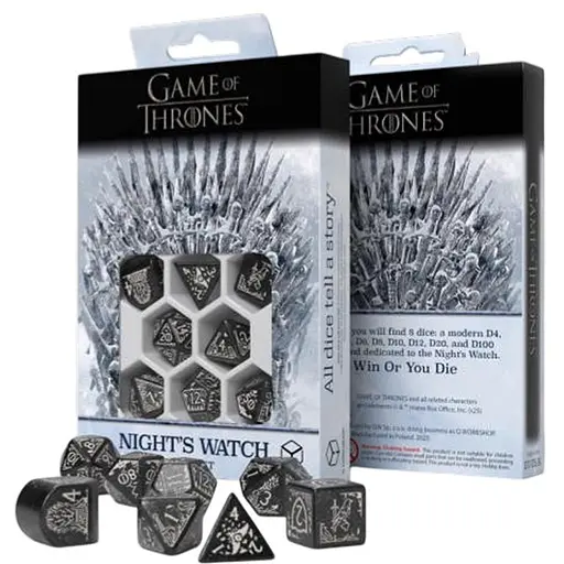 Набір кубиків Game of Thrones. Night's Watch Dice Set , 7 шт. (GOT/00190166/2025/5/A) - фото 1