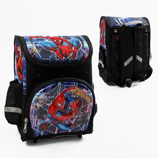 Рюкзак Spiderman (Человек-паук), 26x17x35 см, 1 отделение, 3 кармана, регулируемые лямки, на молнии, C72956