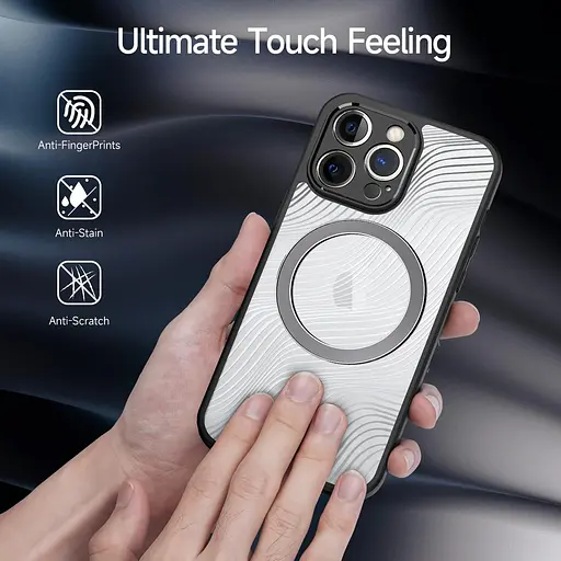Чохол Tussvie для мобільного телефону iPhone 12 Pro, сумісний з MagSafe, протиударний чохол проти подряпин, напівпрозорий матовий - фото 5