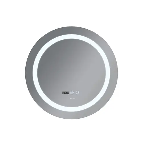 Дзеркало Mixxus Plain MC02-80 (LED Touch, годинник, антизапотівання, димер, регулювання яскравості) MI6931 - фото 5