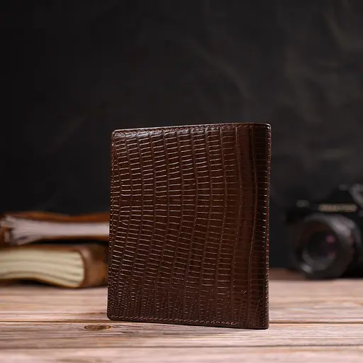 Мужской кожаный кошелек Canpellini 10х11.5х1 см acs0025590 - фото 7