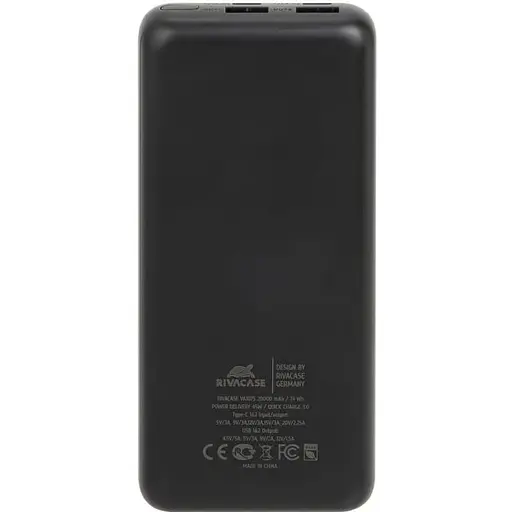 Павербанк Rivacase Black-blue 20 000 mAh / 45 Вт (VA1075) - фото 3