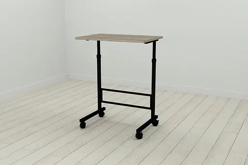 Стол приставной Ferrum-decor Амиго 62x60x40 металл Черный ДСП Дуб Дуб Сонома Трюфель 16мм (FRD-102530)