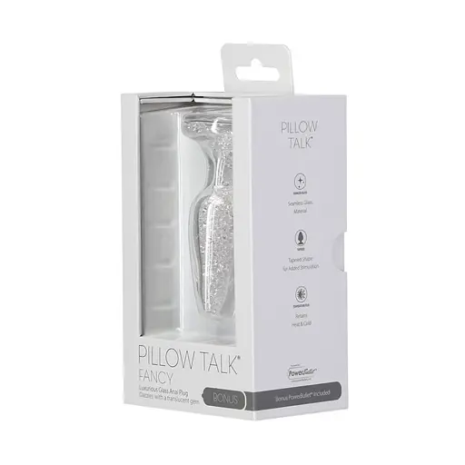 Анальна пробка Pillow Talk Fancy Luxurious Glass Anal Plug 10.1 см (прозорий) - фото 7