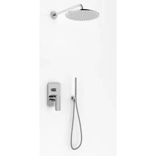 Душова система прихованного монтажу Kohlman Texen хром + Box прихованого монтажу QW210TR20, Хром - фото 1