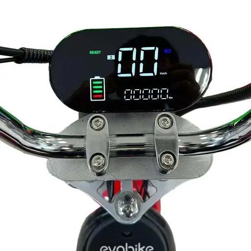 Двухколесный ситикоко EVOBIKE Spark X2 Red с корзиной и толстыми колесами - фото 4