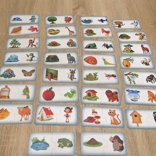 Дитяча настільна гра "Чий будиночок" 0468, 30 картонних карток - фото 3