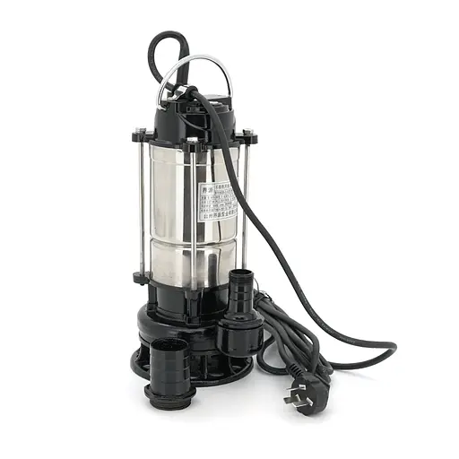 Занурювальний насос 370W 220V до 5 м³/год підйом до 5 м 40 мм нержавіюча сталь 390х175х190 мм 5.825 кг + перехідник - фото 1