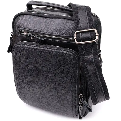 Ділова чоловіча сумка з ручкою для перенесення в руці з натуральної шкіри Vintage 21х25х10 см sum0027500 - фото 11