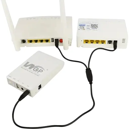 ИБП WGP Mini DC UPS WGP103 10400mAh 5V/9-12V с блоком питания для роутера - фото 3