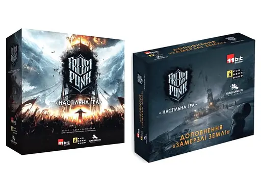 Настольная игра Fun Geek Shop Фростпанк с дополнением Замерзшие земли (укр.) (FGKS001+1)