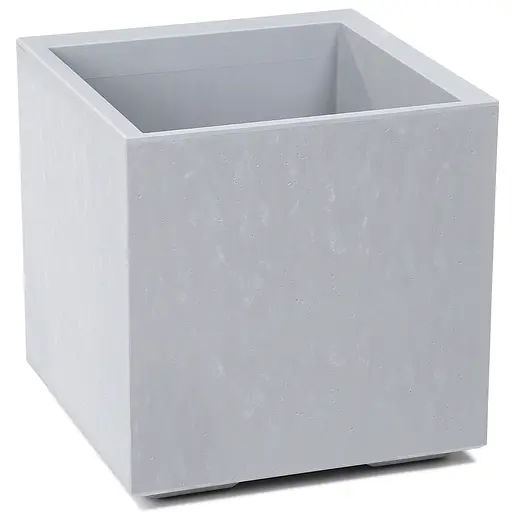 Вазон Lamela Karo 40х40х40 см серый бетон (9709359) - фото 1