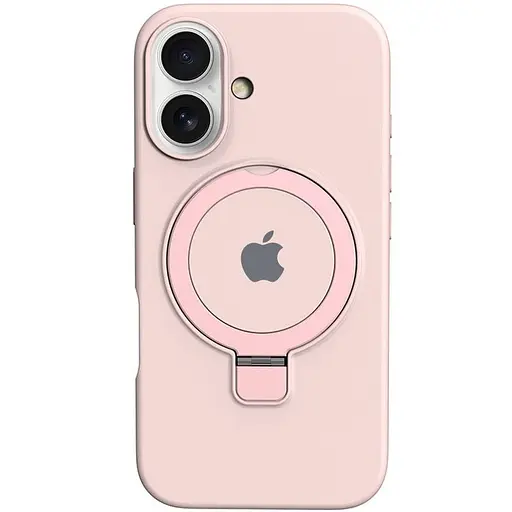Чехол Epik Silicone Case Full Protective with Ring для Apple iPhone 16 Plus 6.7 Pink - фото 1