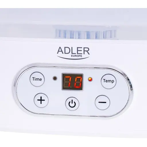 Сушарка-дегідратор для овочів і м'яса Adler AD 6658 550 Вт до 70°С автоматична 5 лотків - фото 3