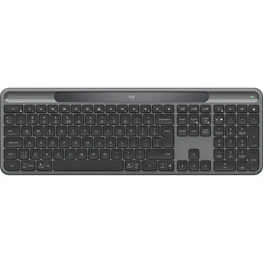 Клавіатура Logitech Slim Solar+ 2.4GHZ/BT Graphite (920-013764) - фото 1