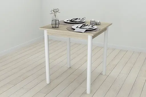 Кухонний стіл Ferrum-decor Агата 75x70x70 Білий ДСП Сонома 16мм (FRD-106240) - фото 5